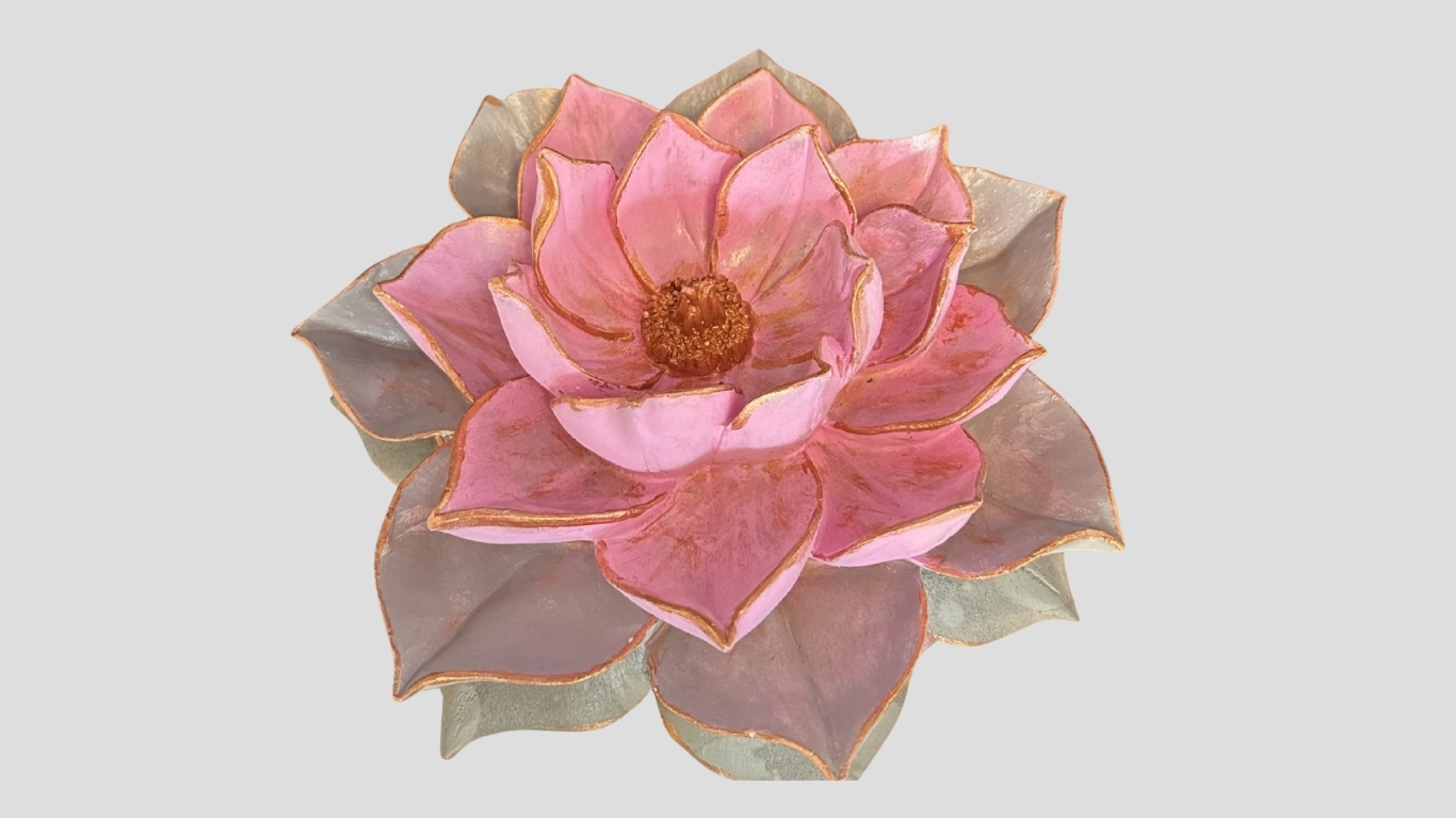 Lotus çiçeği biblo